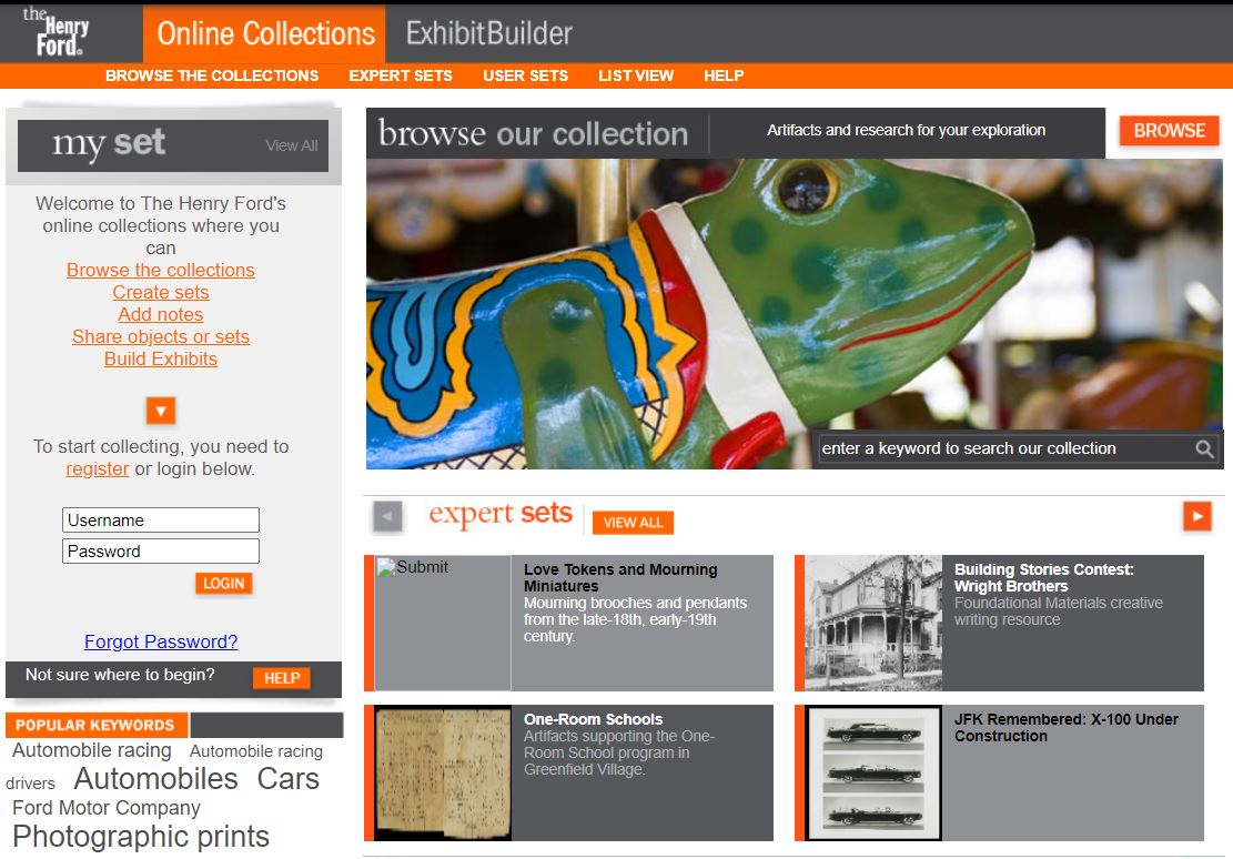 Website screenshot with text and images