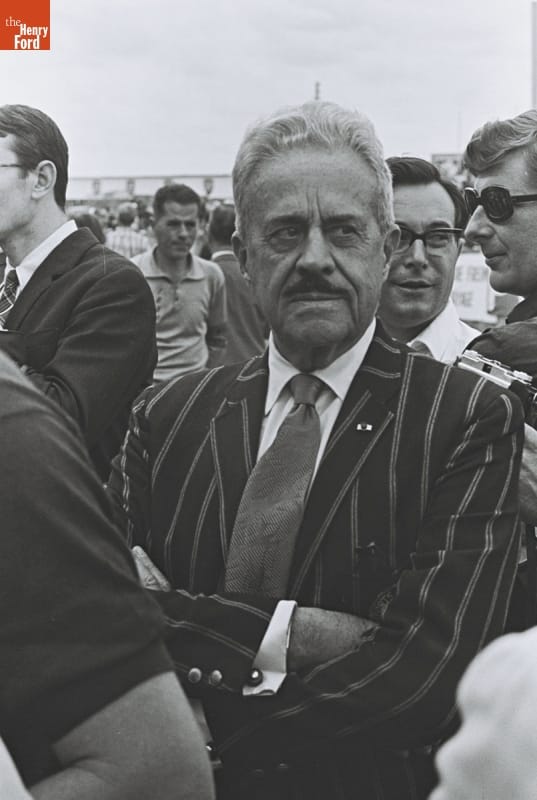 lemans06-66_049 Industrial designer, Raymond Loewy at Le Mans in 1966.