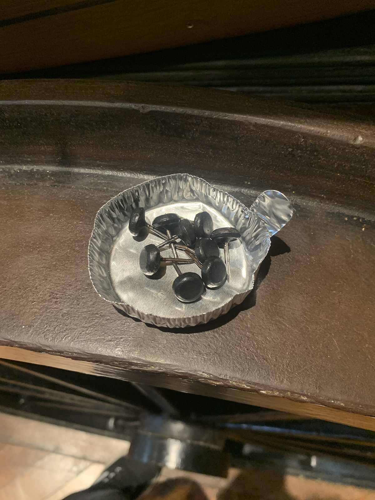 Tacks used in repair