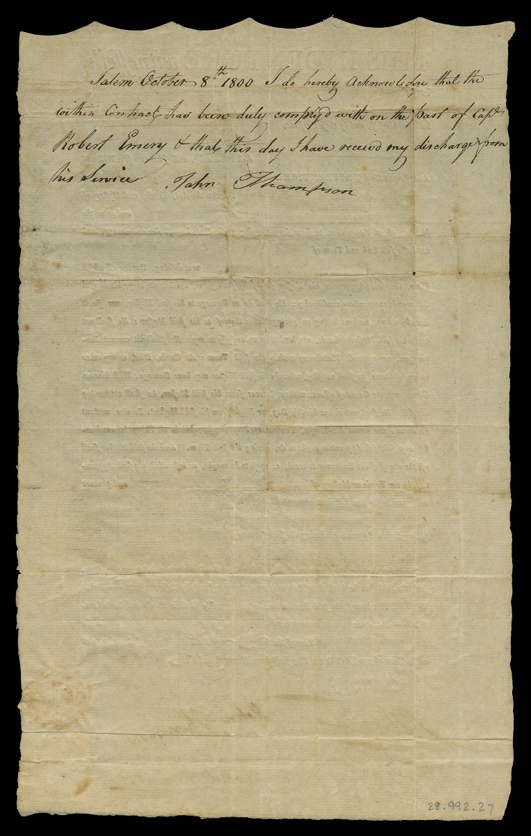 Page with handwritten, cursive text at top and some text bleeding through from reverse side below