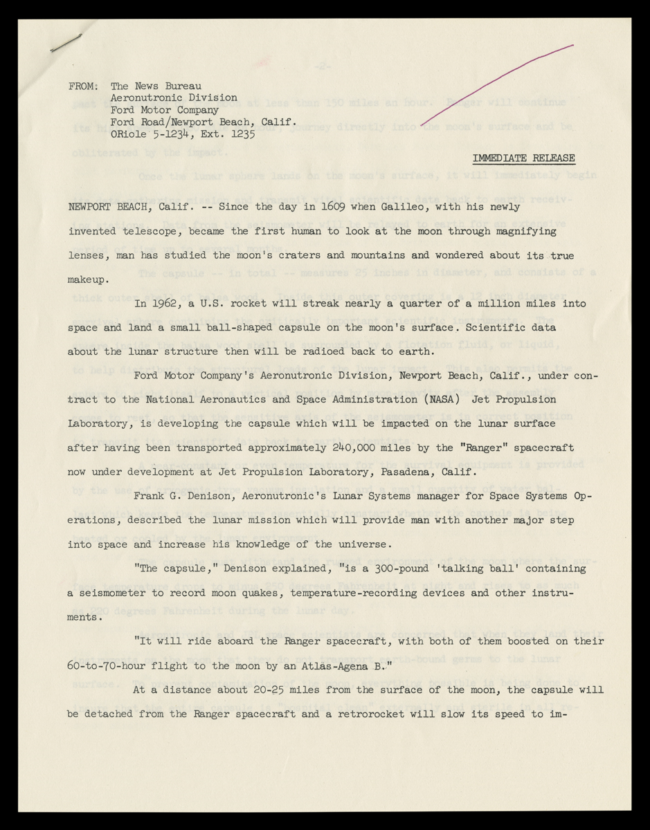 Page with typewritten text