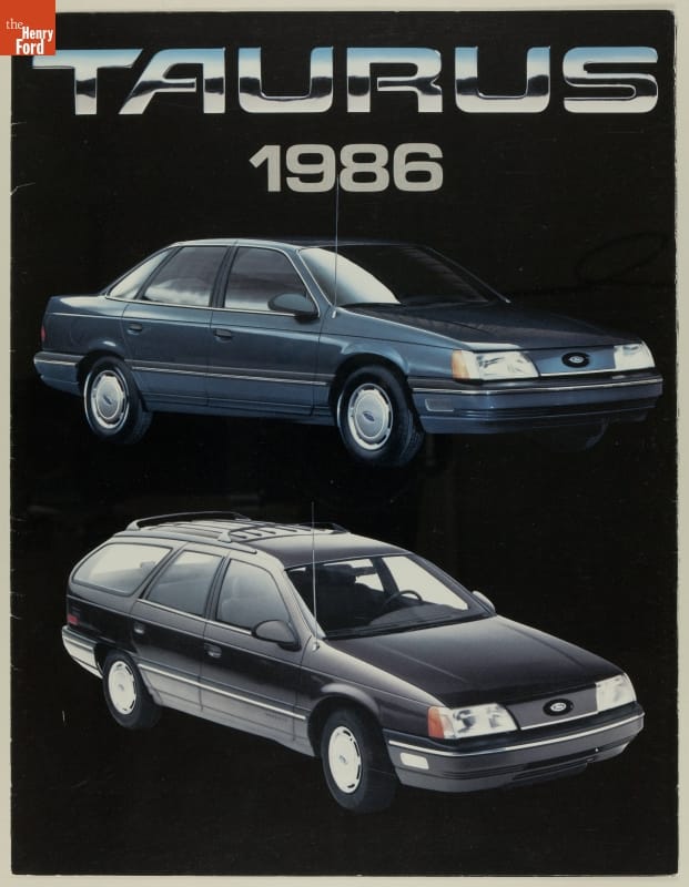Sales Brochure for the 1986 Ford Taurus Page with text