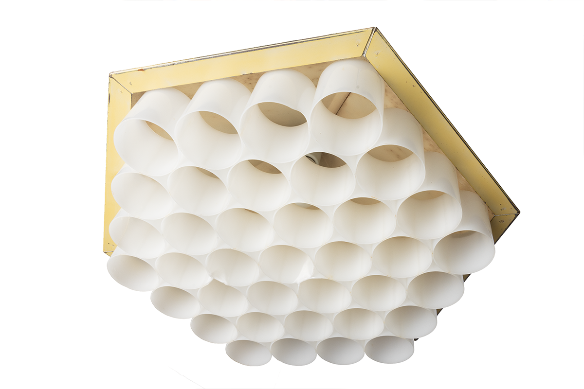 Underside of the Prototype Beehive Hanging Lamp, 1960