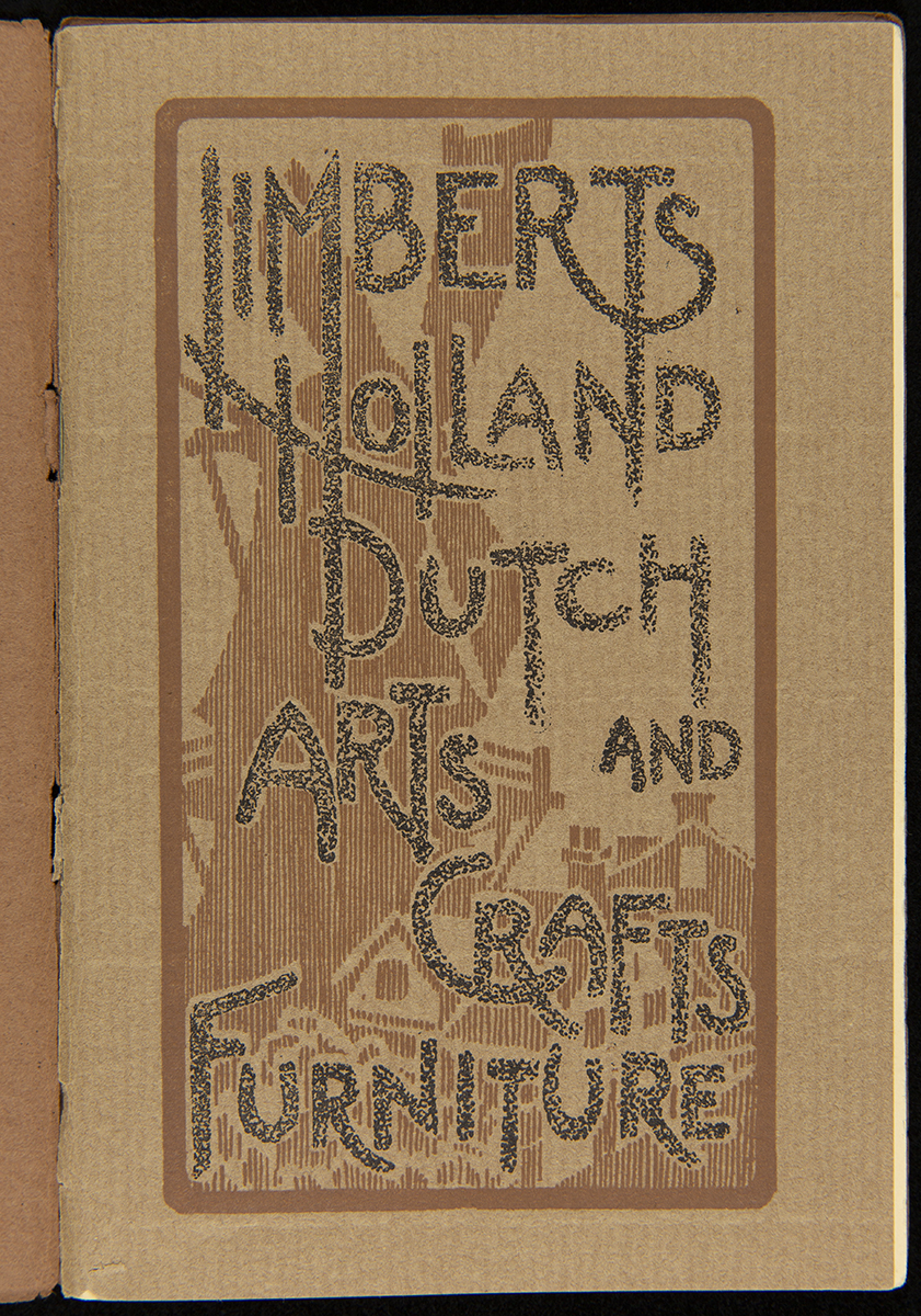Page with text and shadow of windmill in the background
