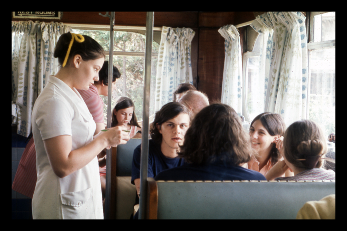 Server taking orders at Collin's Diner, North Canaan, CT, 1972. Photograph by Dick Gutman.