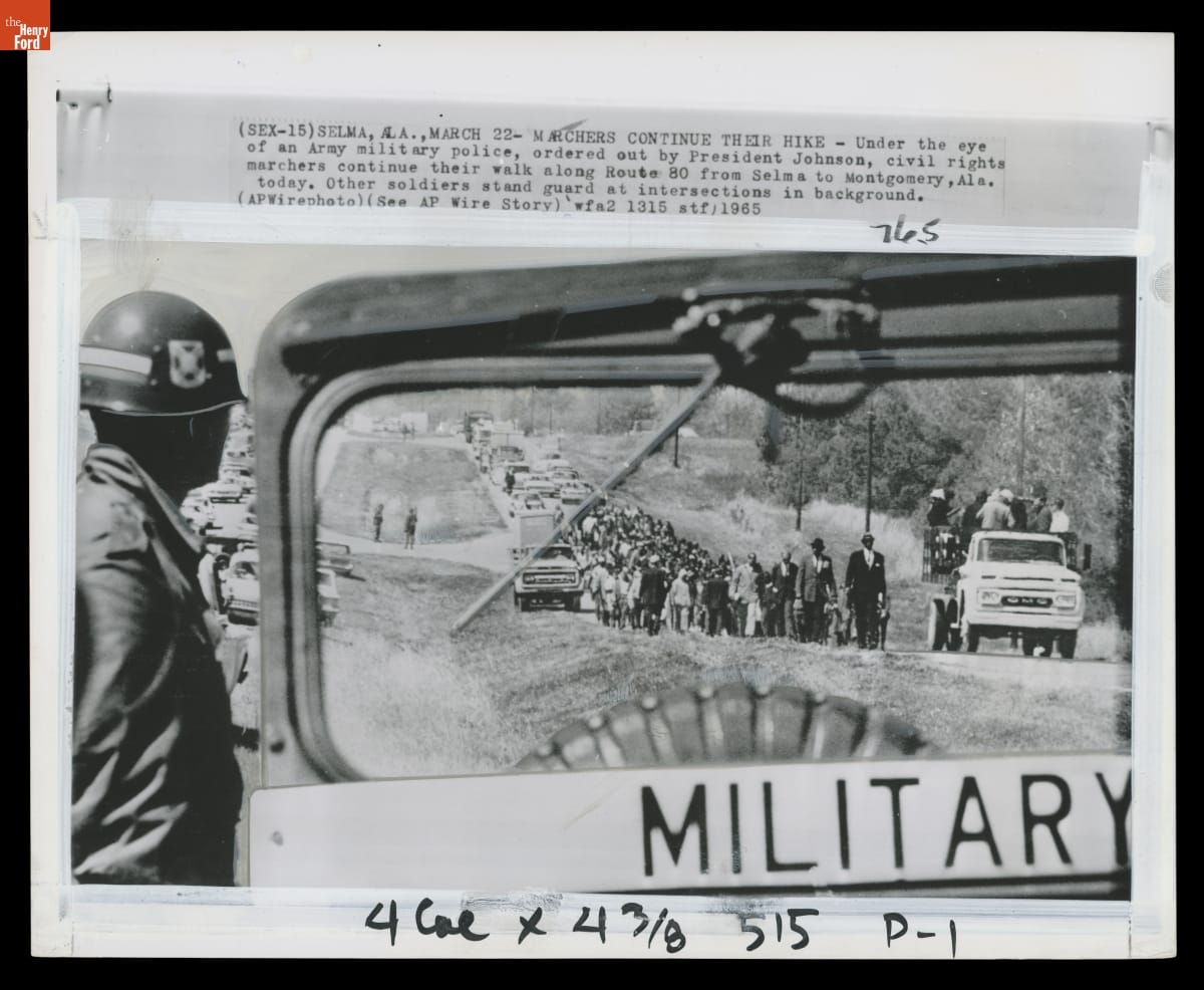 Marchers in Montgomery, Alabama,