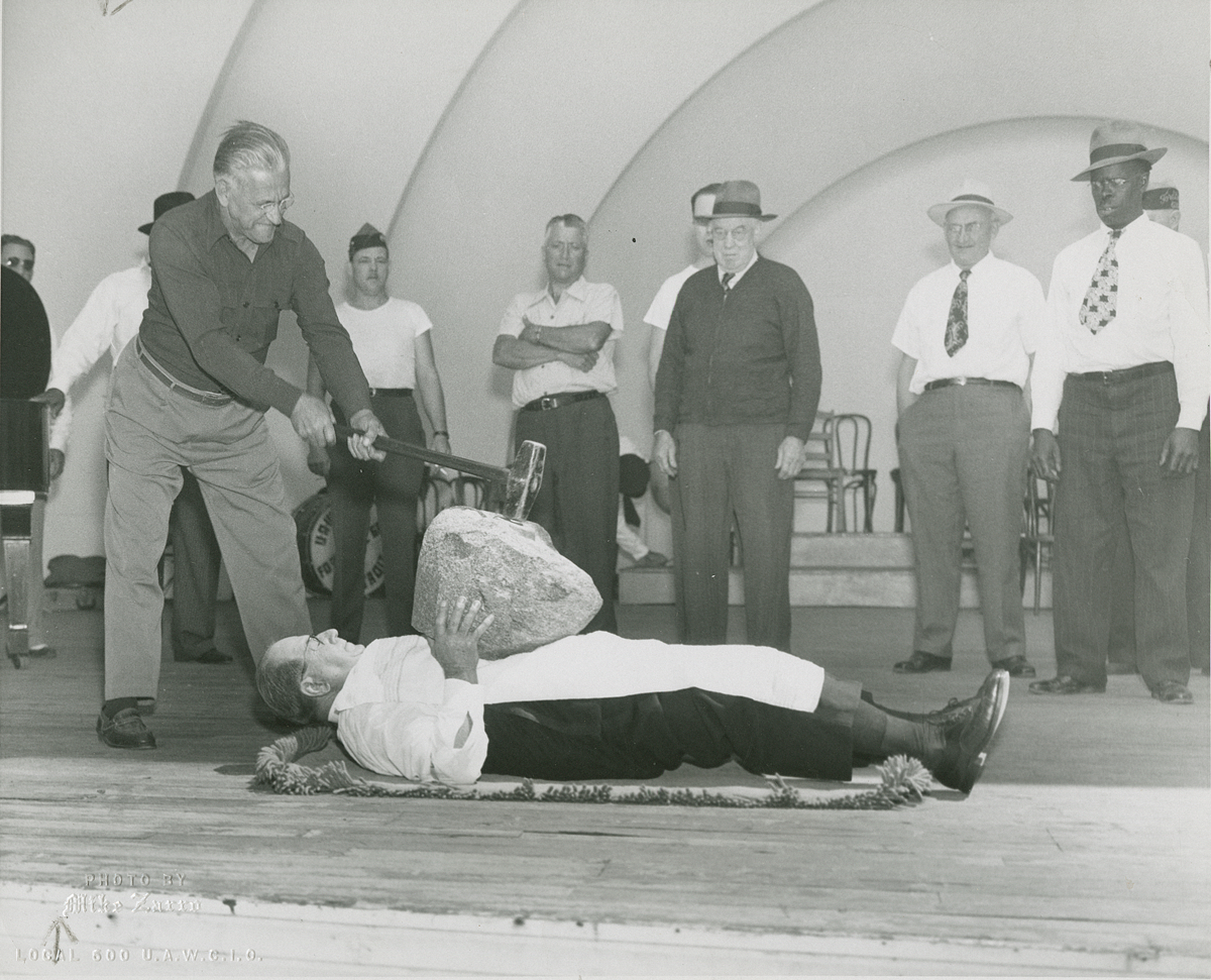 UAW Field Day activity with participants