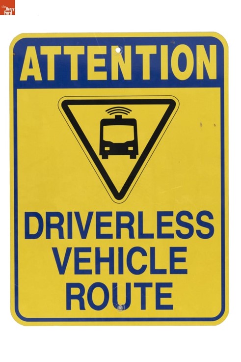Yellow sign with text 